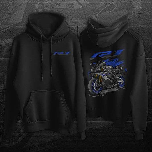 Yamaha YZF-R1M & R1S Inspired Hoodie - Motorcycle Sweatshirt