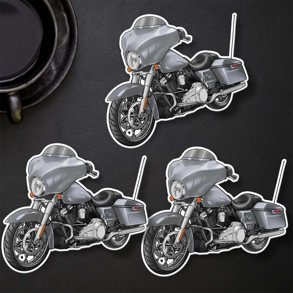 Harley Street Glide FLHX & FLHXI Stickers - Set of 3 Biker Motorcycle Decals