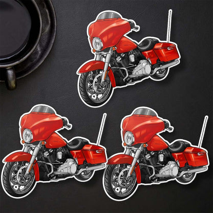 Harley Street Glide FLHX & FLHXI Stickers - Set of 3 Biker Motorcycle Decals