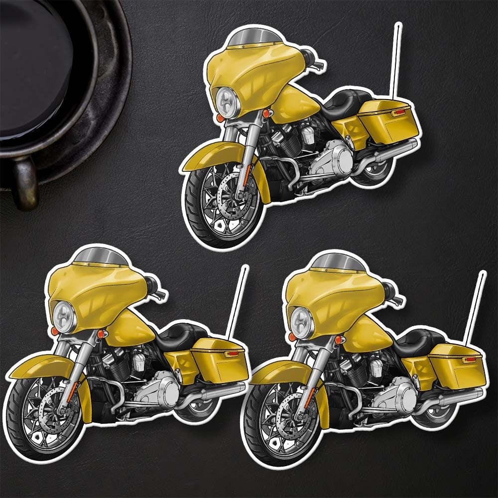 Harley Street Glide FLHX & FLHXI Stickers - Set of 3 Biker Motorcycle Decals
