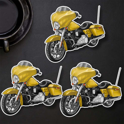 Harley Street Glide FLHX & FLHXI Stickers - Set of 3 Biker Motorcycle Decals