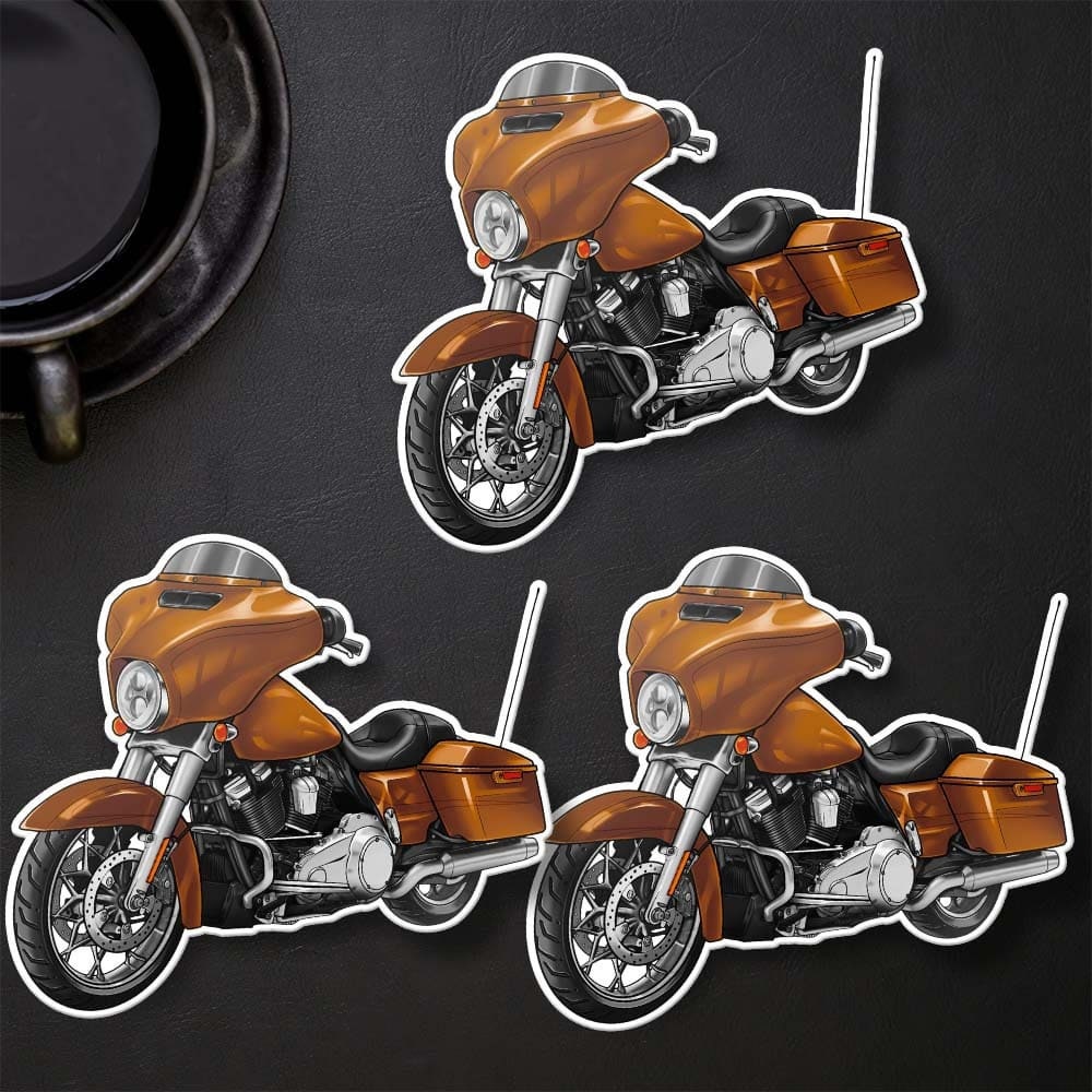 Harley Street Glide FLHX & FLHXI Stickers - Set of 3 Biker Motorcycle Decals