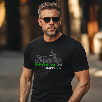 Kawasaki 400 Mach II S3 Inspired T-Shirt - Motorcycle Tee Shirt for Riders