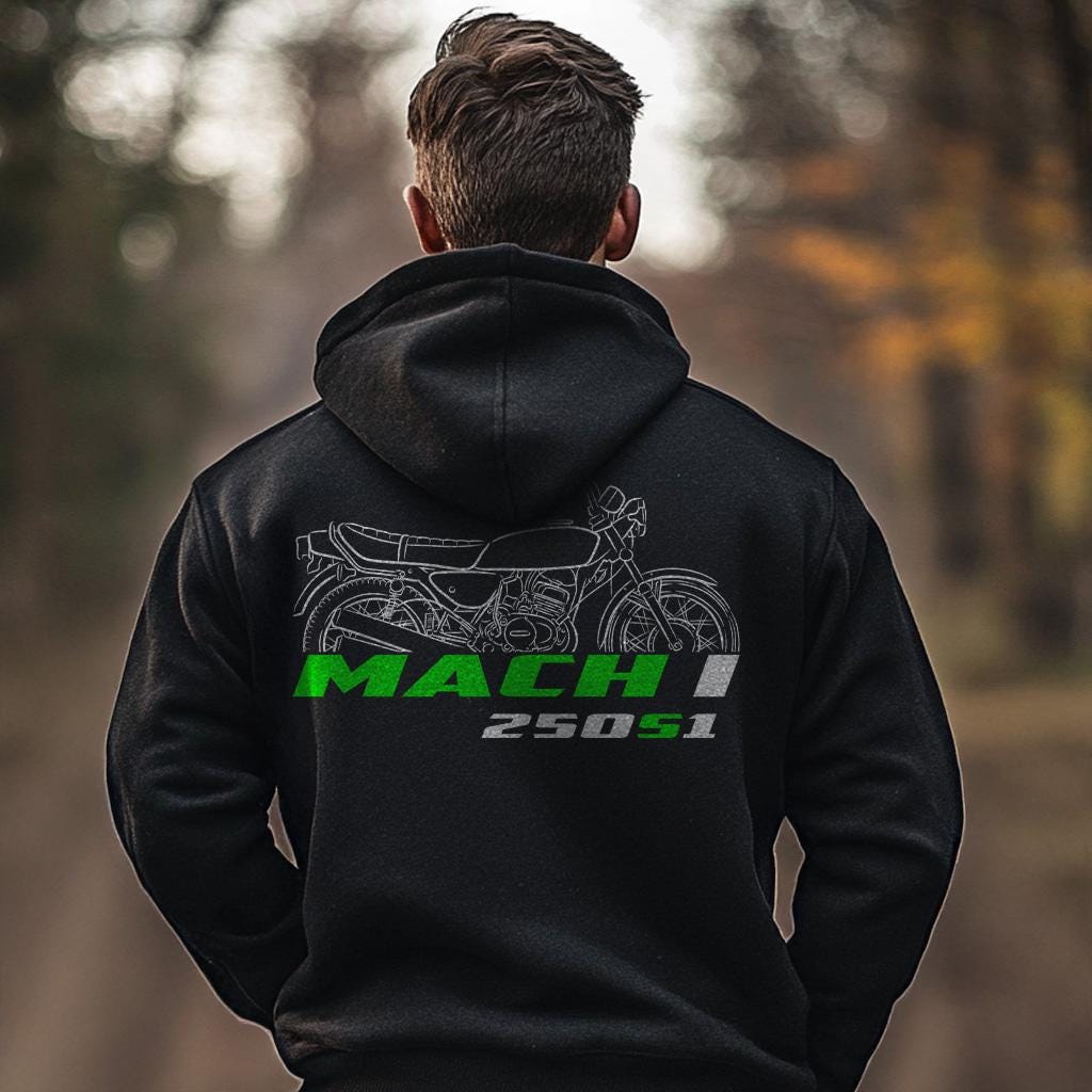 Kawasaki 250 Mach I S1 1971 - 1975 Inspired Hoodie - Motorcycle Sweatshirt for Riders