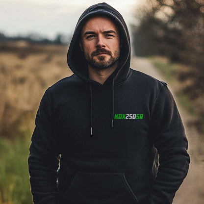 Kawasaki KDX250SR Inspired Hoodie - Motorcycle Sweatshirt for Riders