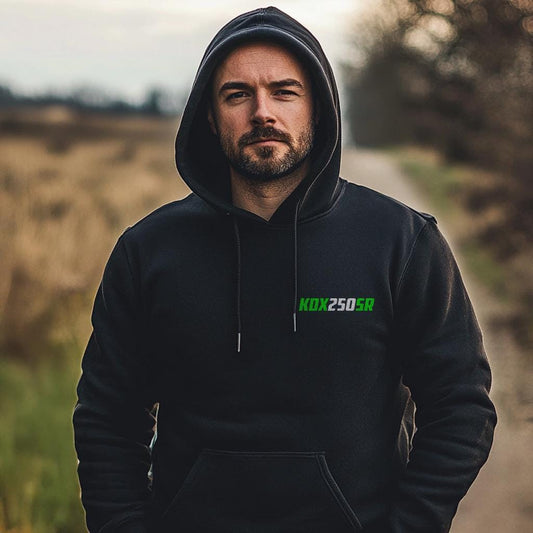 Kawasaki KDX250SR Inspired Hoodie - Motorcycle Sweatshirt for Riders