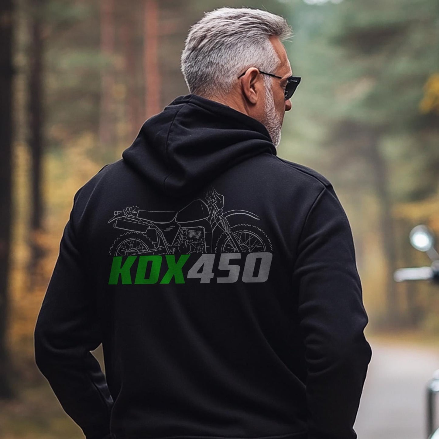 Kawasaki KDX 450 1982 Inspired Hoodie - Motorcycle Sweatshirt for Riders