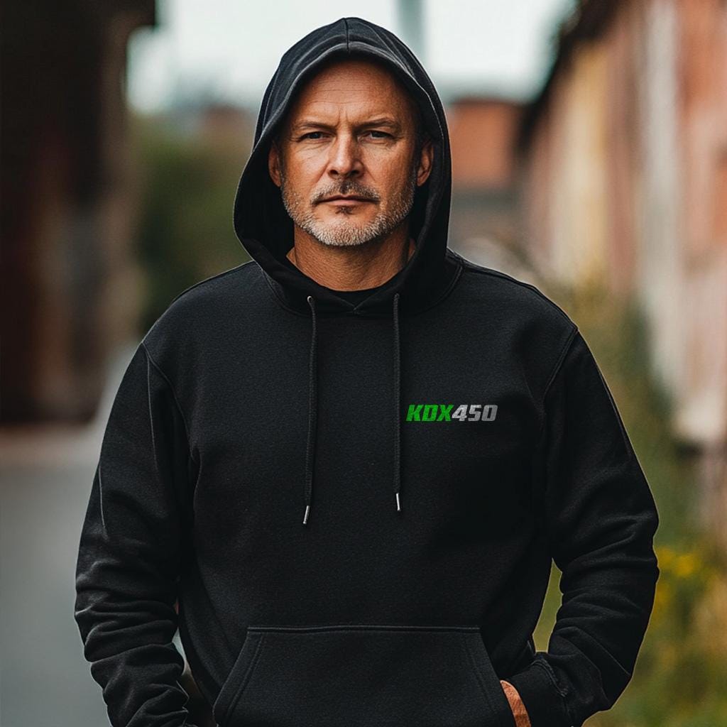 Kawasaki KDX 450 1982 Inspired Hoodie - Motorcycle Sweatshirt for Riders