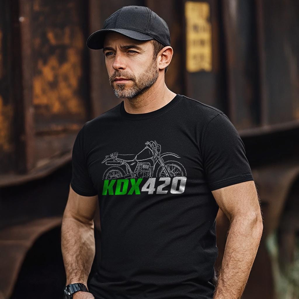 Kawasaki KDX 420 1981 Inspired T-Shirt - Motorcycle Tee Shirt for Riders