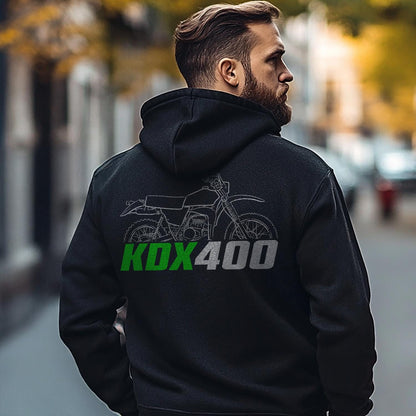 Kawasaki KDX 400 Inspired Hoodie - Motorcycle Sweatshirt for Riders