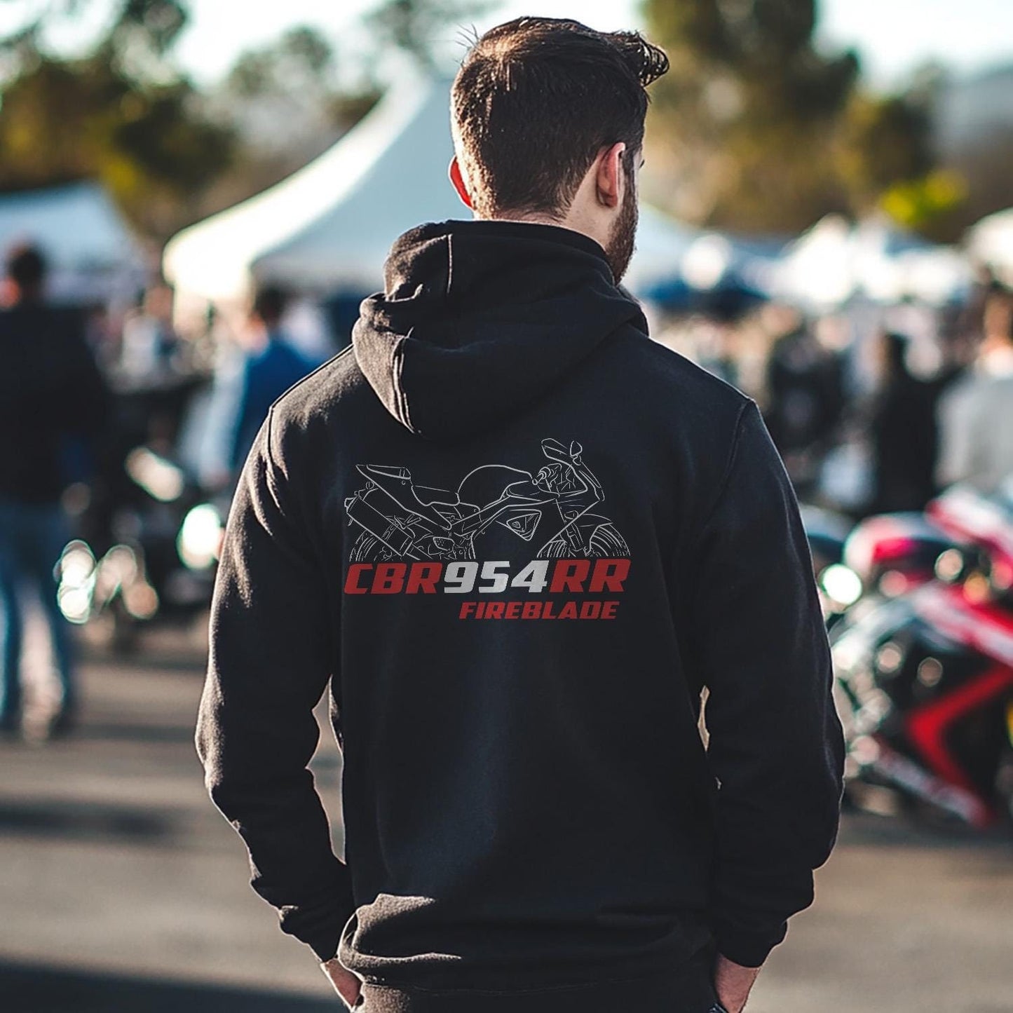 Honda CBR954RR FireBlade Inspired Hoodie - Motorcycle Sweatshirt