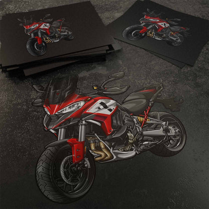 Ducati Multistrada V4S Stickers - Set of 3 Motorcycle Decals for ADV Riders