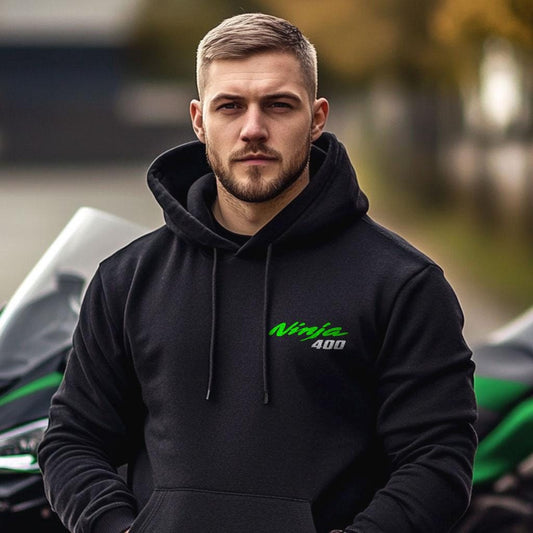 Kawasaki Ninja 400 Inspired Hoodie - Motorcycle Sweatshirt for Riders