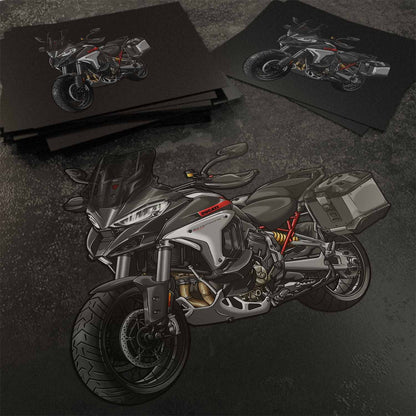 Ducati Multistrada V4S Stickers - Set of 3 Motorcycle Decals for ADV Riders