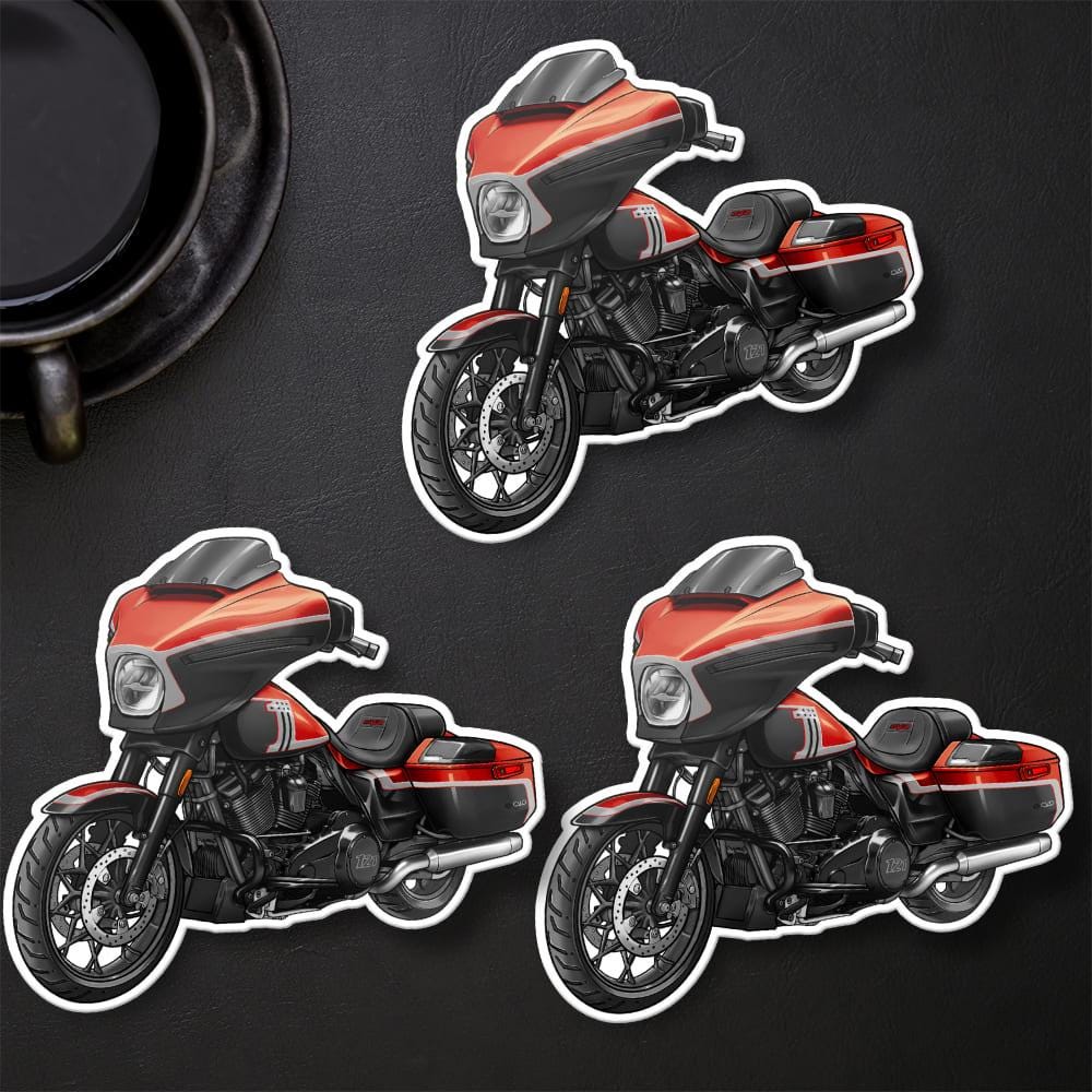 Harley Street Glide CVO FLHXSE 2024 Stickers - Set of 3 Biker Motorcycle Decals