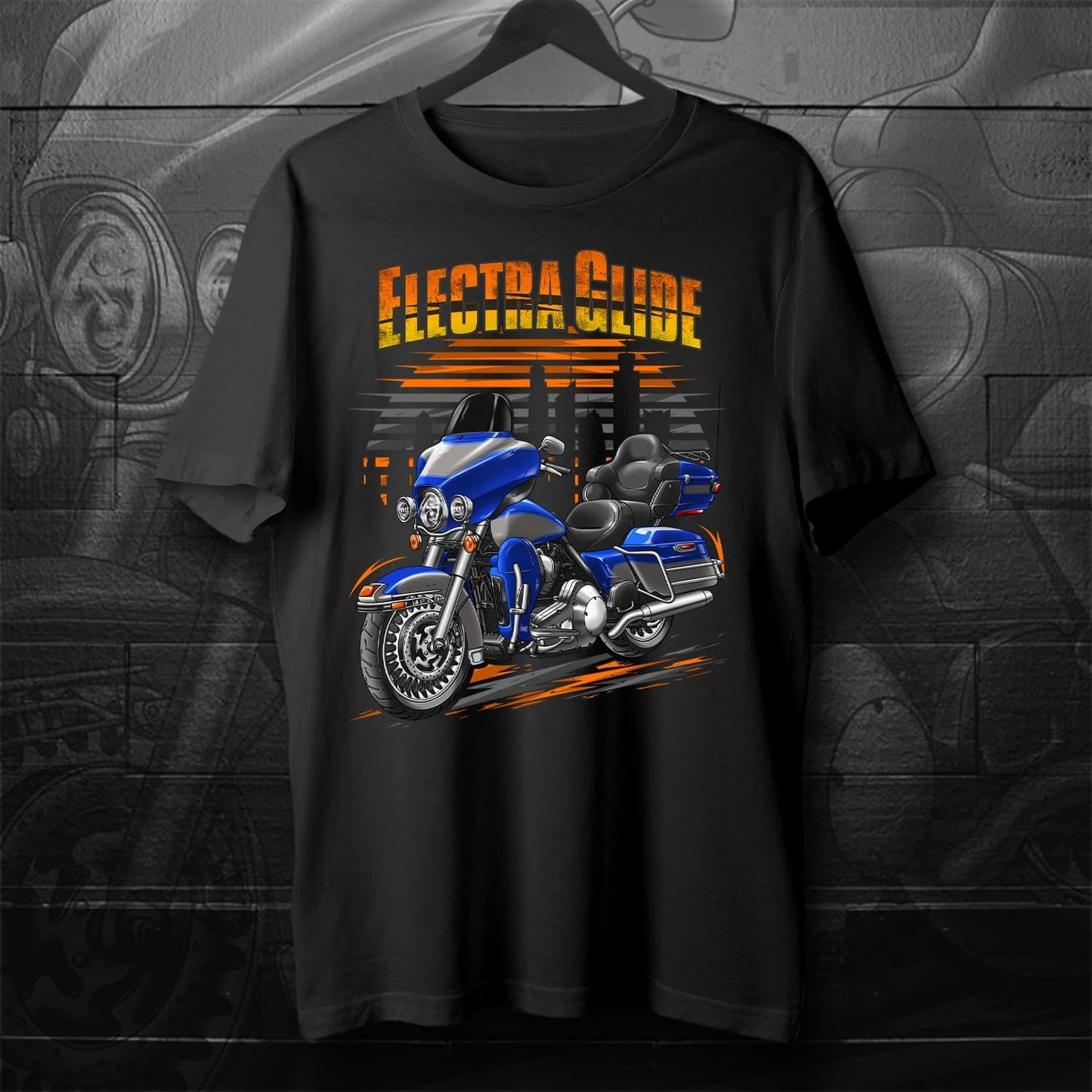 Harley Electra Glide Ultra Classic FLHTCU & FLHTCUI 2009-10 Inspired T-Shirt - Biker Motorcycle Tee Shirt