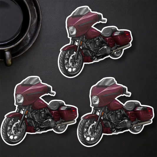 Harley Street Glide CVO FLHXSE 2024 Stickers - Set of 3 Biker Motorcycle Decals