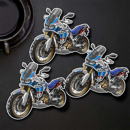 Honda CRF1000L2 Africa Twin ADV Sports 2018-19 Inspired Stickers - Set of 3 Motorcycle Decals