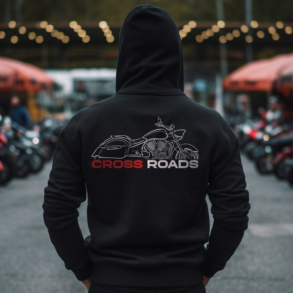 Victory Cross Roads Hoodie - Motorcycle Sweatshirt for Bikers