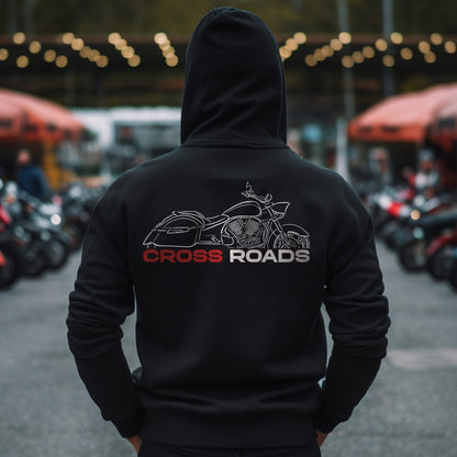 Victory Cross Roads Hoodie - Motorcycle Sweatshirt for Bikers