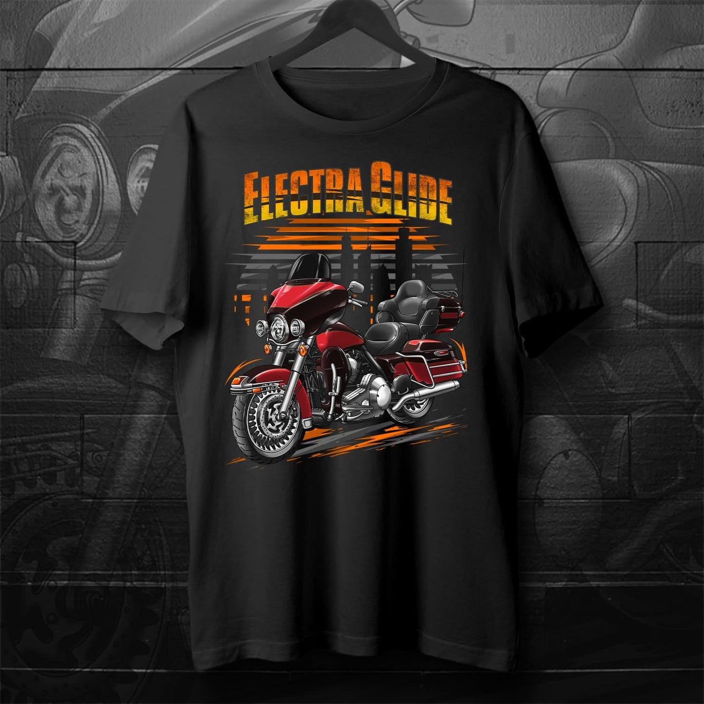 Harley Electra Glide Ultra Classic FLHTCU & FLHTCUI 2009-10 Inspired T-Shirt - Biker Motorcycle Tee Shirt
