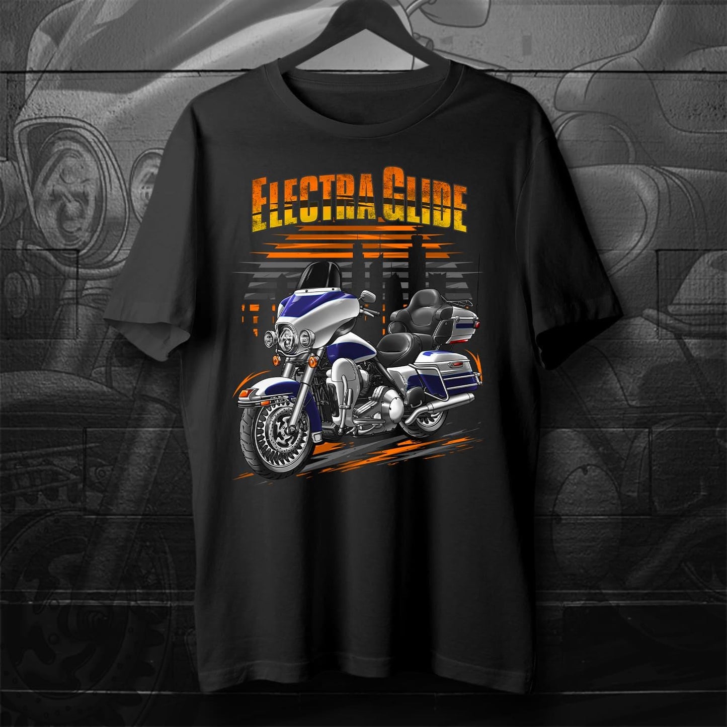 Harley Electra Glide Ultra Classic FLHTCU & FLHTCUI 2009-10 Inspired T-Shirt - Biker Motorcycle Tee Shirt