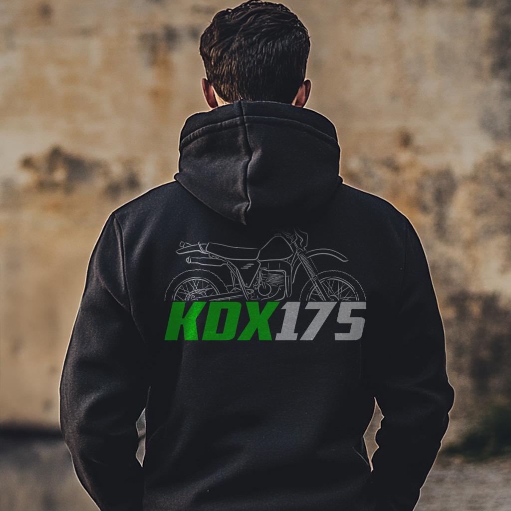 Kawasaki KDX 175 Inspired Hoodie - Motorcycle Sweatshirt for Riders