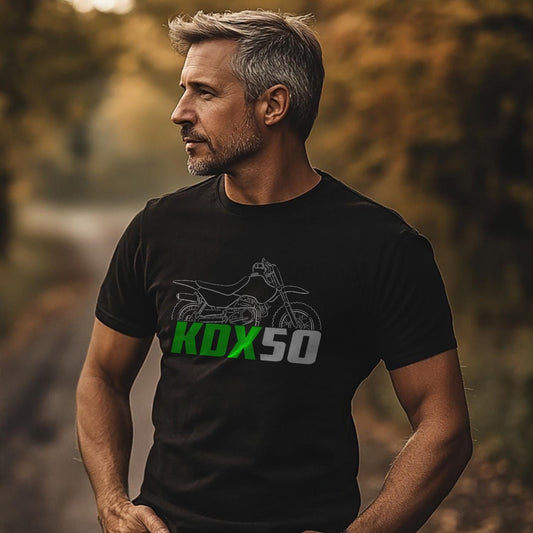 Kawasaki KDX 50 Inspired T-Shirt - Motorcycle Tee Shirt for Riders