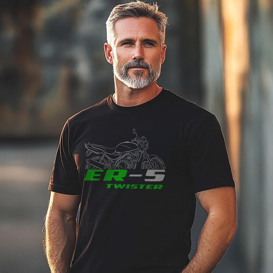 Kawasaki ER-5 Twister Inspired T-Shirt - Motorcycle Tee Shirt for Riders