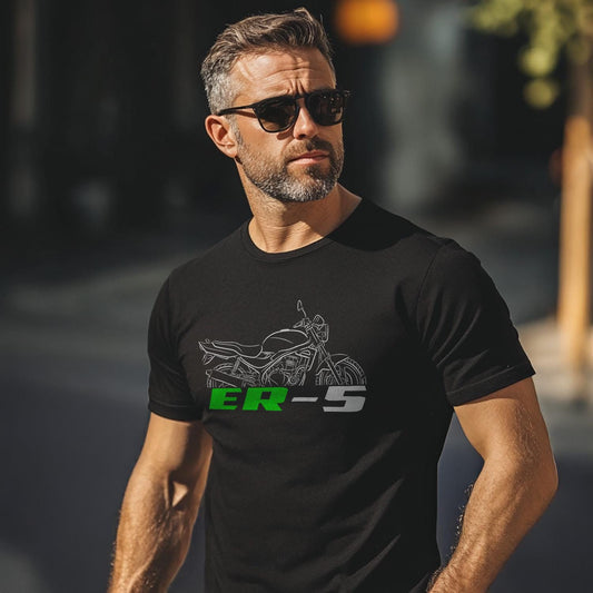 Kawasaki ER-5 Inspired T-Shirt - Motorcycle Tee Shirt for Riders
