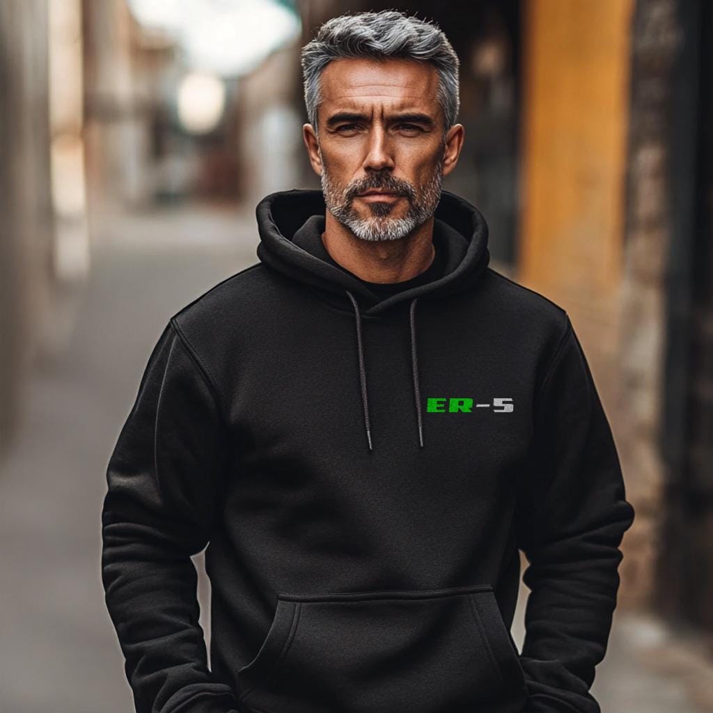 Kawasaki ER-5 Inspired Hoodie - Motorcycle Sweatshirt for Riders
