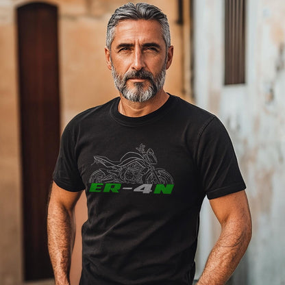 Kawasaki ER-4N Inspired T-Shirt - Motorcycle Tee Shirt for Riders