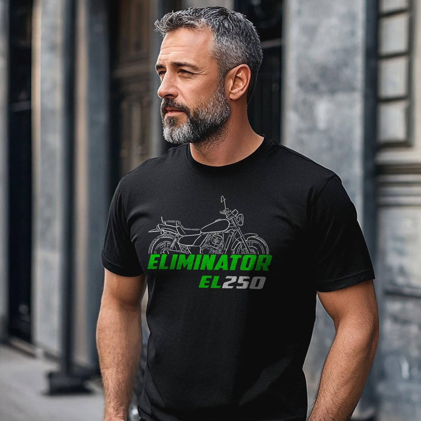 Kawasaki EL 250 Eliminator Inspired T-Shirt - Motorcycle Tee Shirt for Riders