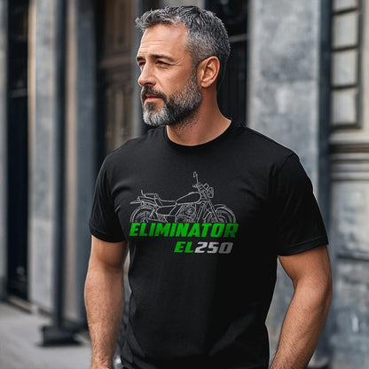 Kawasaki EL 250 Eliminator Inspired T-Shirt - Motorcycle Tee Shirt for Riders
