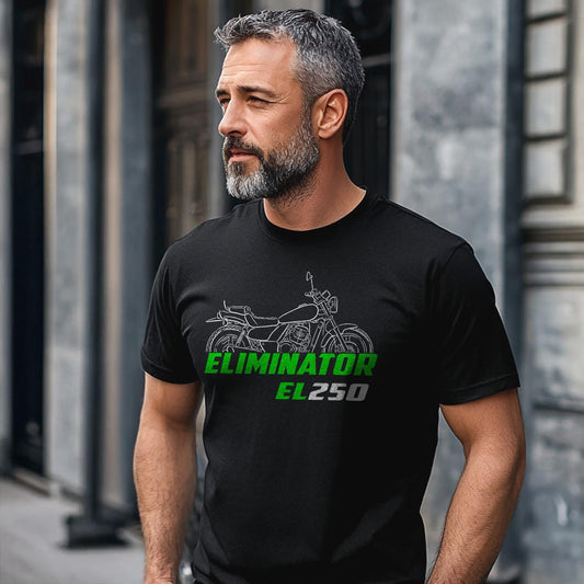 Kawasaki EL 250 Eliminator Inspired T-Shirt - Motorcycle Tee Shirt for Riders