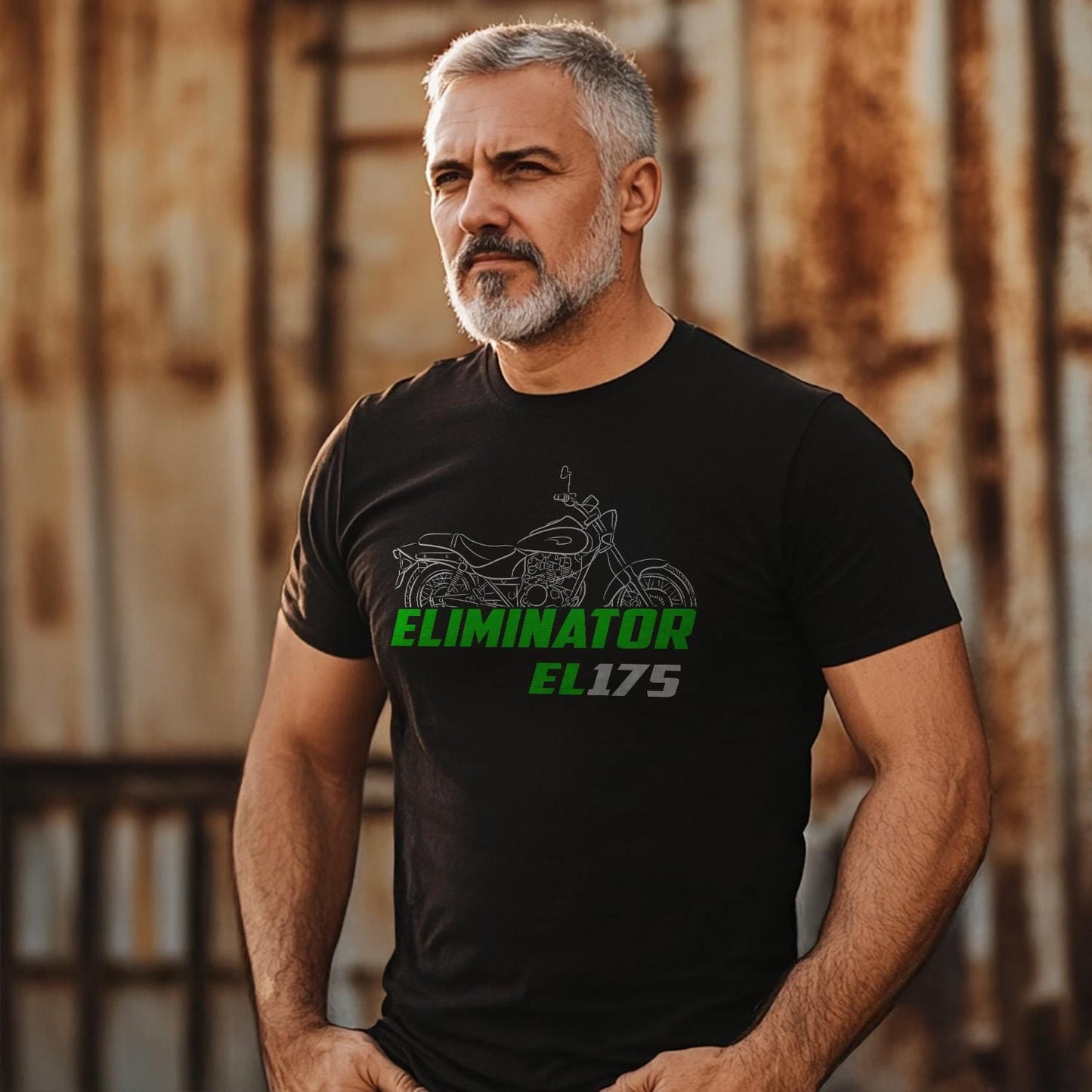 Kawasaki EL 175 Eliminator Inspired T-Shirt - Motorcycle Tee Shirt for Riders