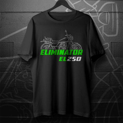 Kawasaki EL 250 Eliminator Inspired T-Shirt - Motorcycle Tee Shirt for Riders