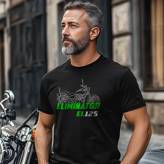 Kawasaki EL 125 Eliminator Inspired T-Shirt - Motorcycle Tee Shirt for Riders