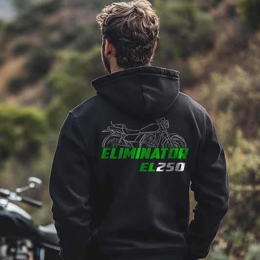 Kawasaki EL 250 Eliminator Inspired Hoodie - Motorcycle Sweatshirt for Riders