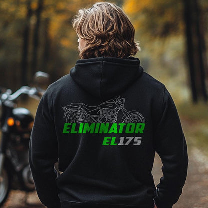 Kawasaki EL 175 Eliminator Inspired Hoodie - Motorcycle Sweatshirt for Riders