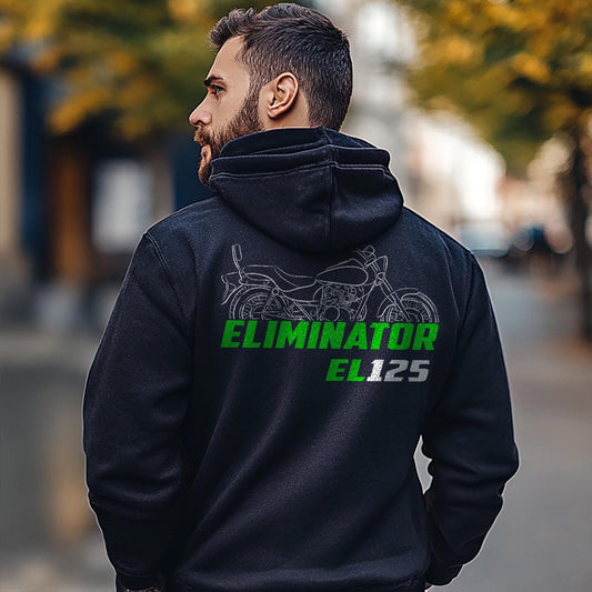 Kawasaki EL 125 Eliminator Inspired Hoodie - Motorcycle Sweatshirt for Riders