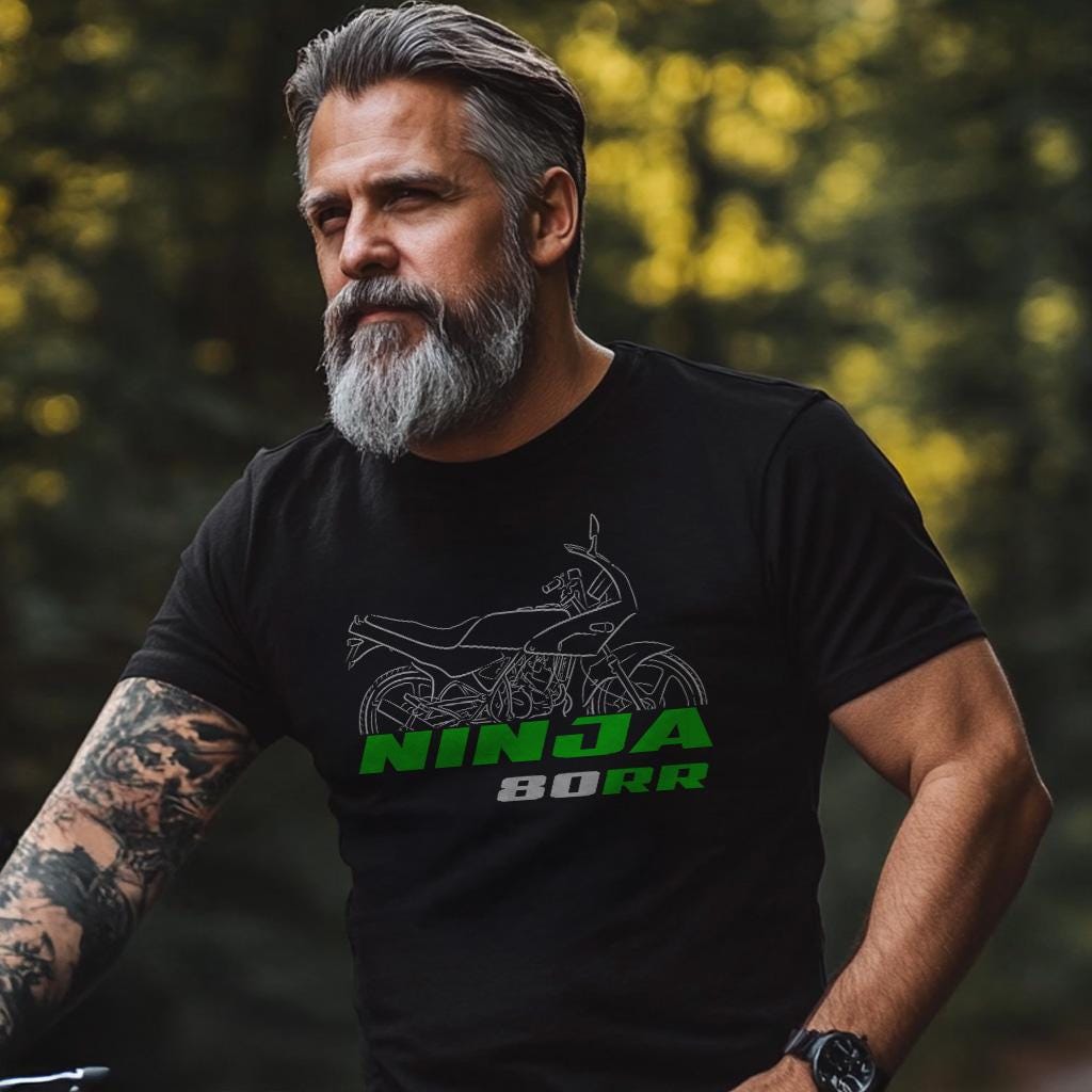 Kawasaki Ninja 80RR Inspired T-Shirt - Motorcycle Tee Shirt for Riders