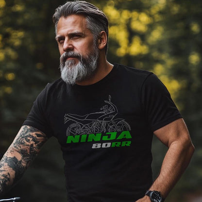Kawasaki Ninja 80RR Inspired T-Shirt - Motorcycle Tee Shirt for Riders