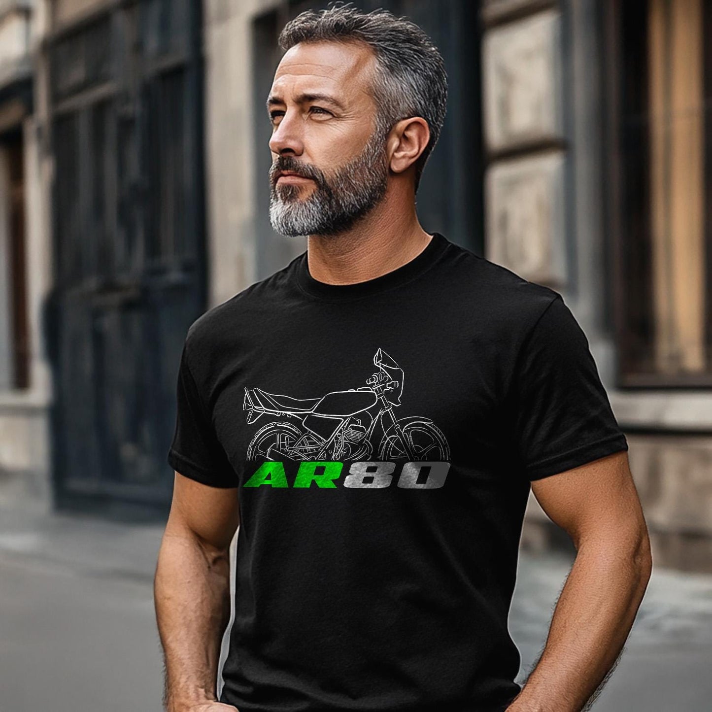 Kawasaki AR80 Inspired T-Shirt - Motorcycle Tee Shirt for Riders