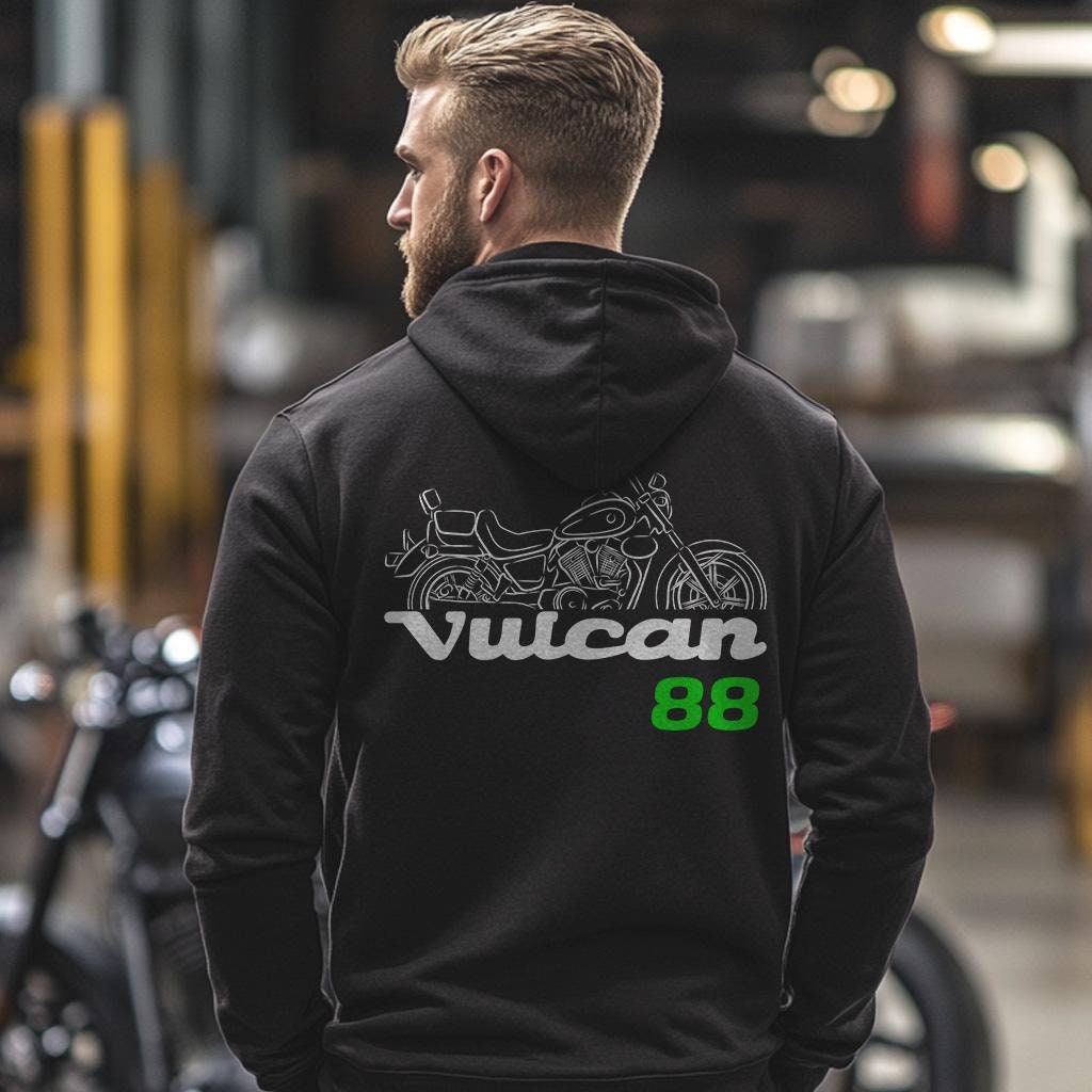 Kawasaki Vulcan 88 & VN-15 1987-1999 Inspired Hoodie - Motorcycle Sweatshirt for Riders