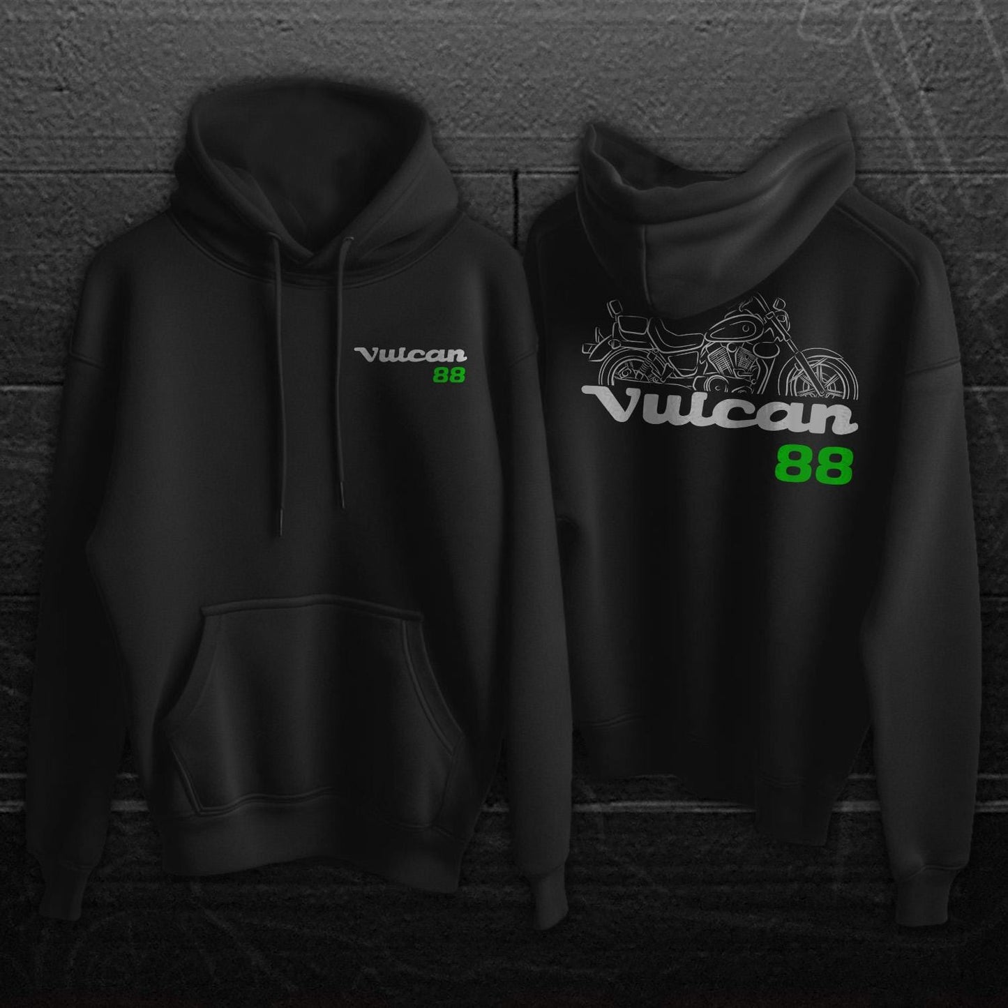 Kawasaki Vulcan 88 & VN-15 1987-1999 Inspired Hoodie - Motorcycle Sweatshirt for Riders