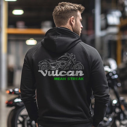 Kawasaki VN1500 Vulcan Mean Streak 2002-03 Inspired Hoodie - Motorcycle Sweatshirt for Riders