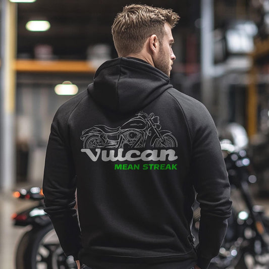 Kawasaki VN1500 Vulcan Mean Streak 2002-03 Inspired Hoodie - Motorcycle Sweatshirt for Riders