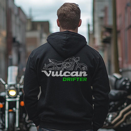 Kawasaki VN1500 Vulcan Drifter 1999-2005 Inspired Hoodie - Motorcycle Sweatshirt for Riders