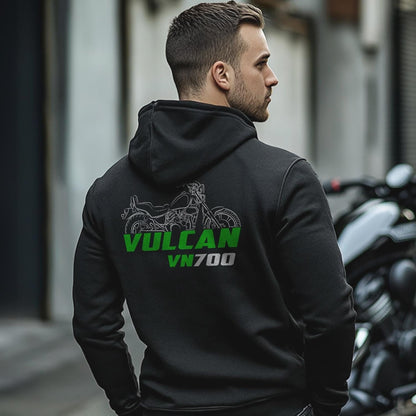 Kawasaki VN700 Vulcan 700 1985 Inspired Hoodie - Motorcycle Sweatshirt for Riders